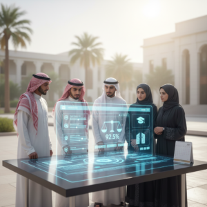 صورة توضيحية لـ كيفية حساب النسبة الموزونة للقبول في الجامعات السعودية 2026- دليل شامل