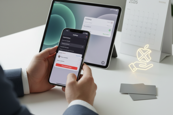 صورة توضيحية لـ كيفية إلغاء اشتراكات Apple واسترداد الأموال 2026| دليل شامل